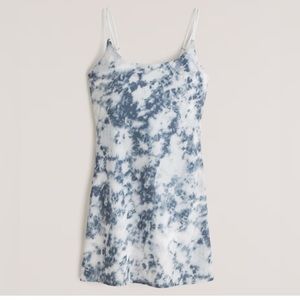 NWT Travel Mini Dress- blue tie dye
